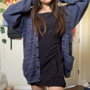 Navy grandpa cardigan